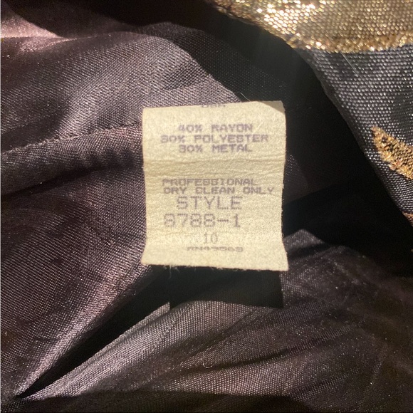 VINTAGE VICTOR COSTA STRAPLESS DRESS - Picture 7 of 7